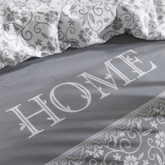 PARURE DE LIT TODAY - HOUSSE DE COUETTE 220x240 + 2 TAIES D OREILLER 63X63 - 100% COTON 57 fils - Capucine