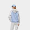 Fila Fusion Спортивная толстовка с капюшоном и вышивкой букв в стиле Color Block для женщин, толстовка, цвет Ледяное-Озеро-Синий T11W312210F-BU