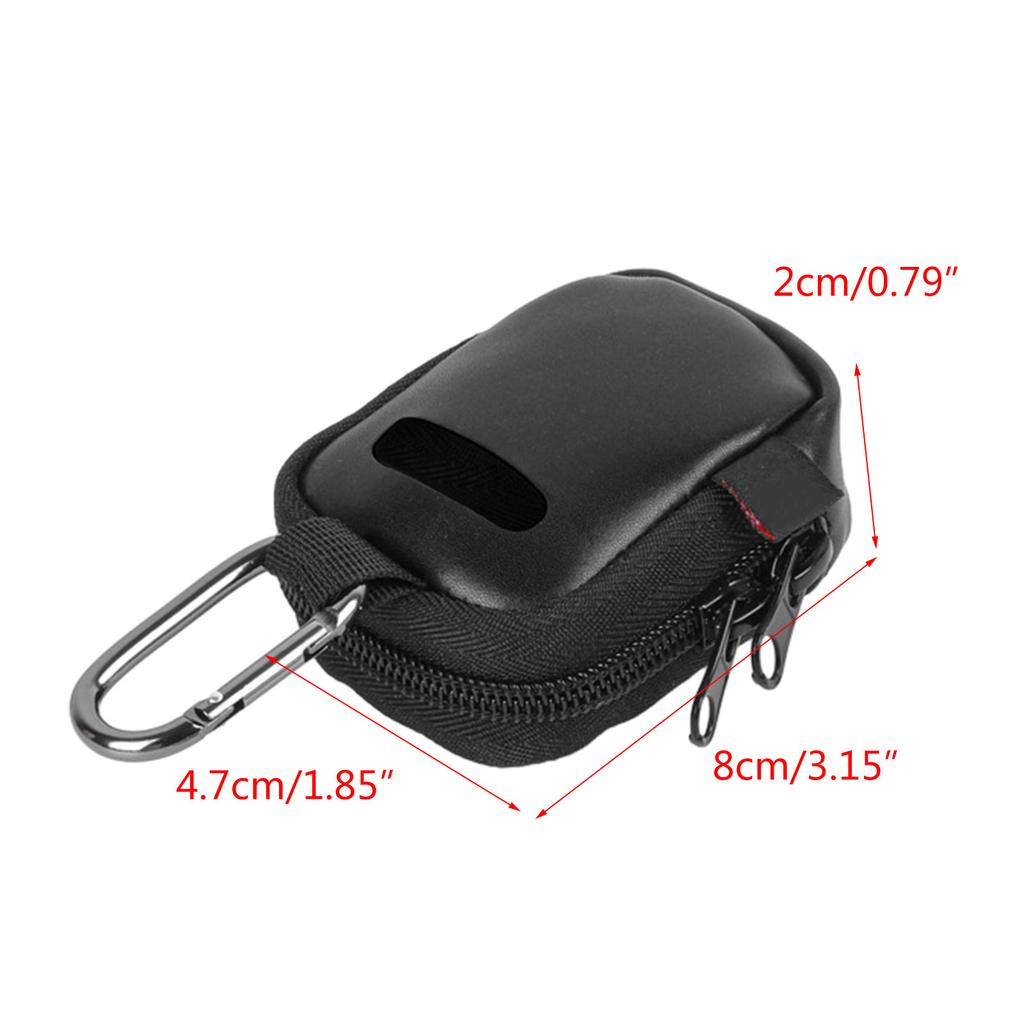 Durable MP3 Storage Bag Carry Case Music Player Case Carabiner Anti Bumps Anti-Drops Drops Dustproof Pouch Protector