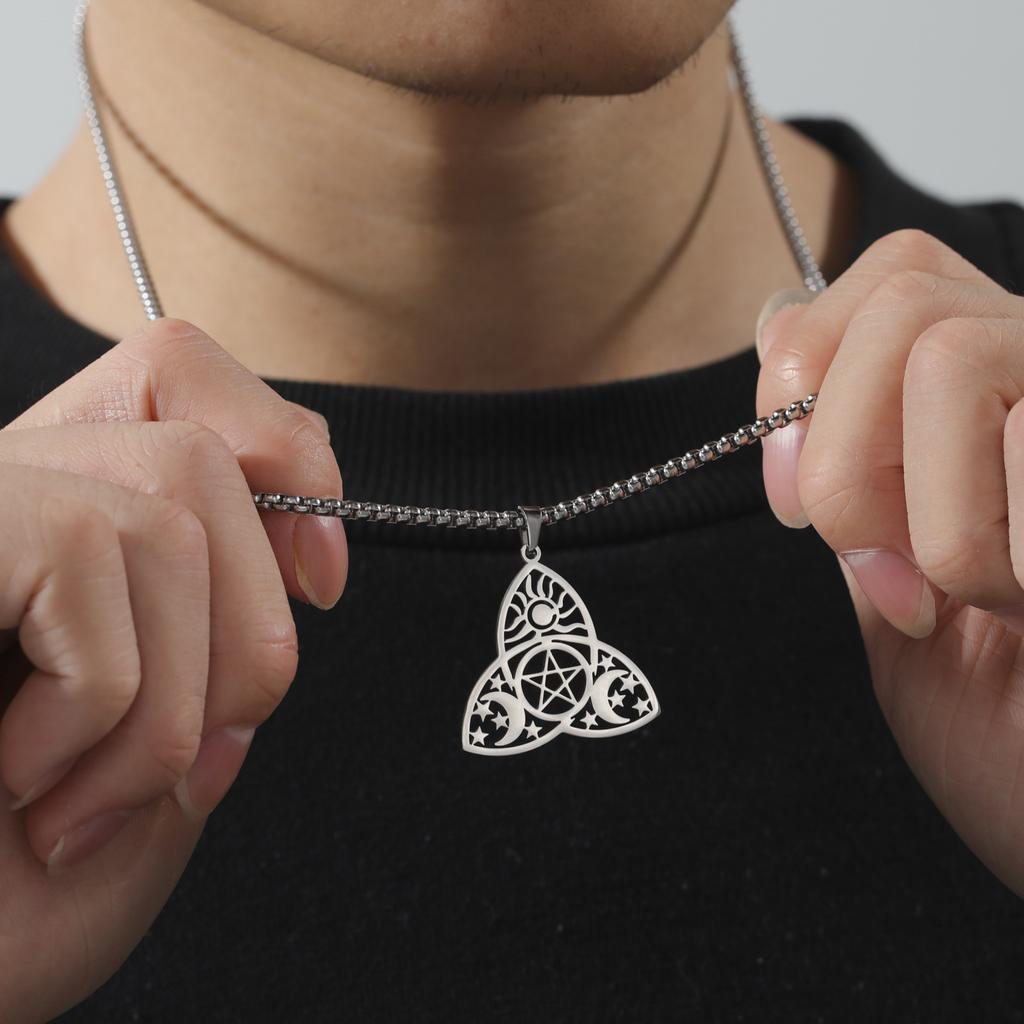 Ожерелье с подвеской в виде полой головы льва из нержавеющей стали с классическими элементами из животных, ожерелье для женщин и мужчин, подарки