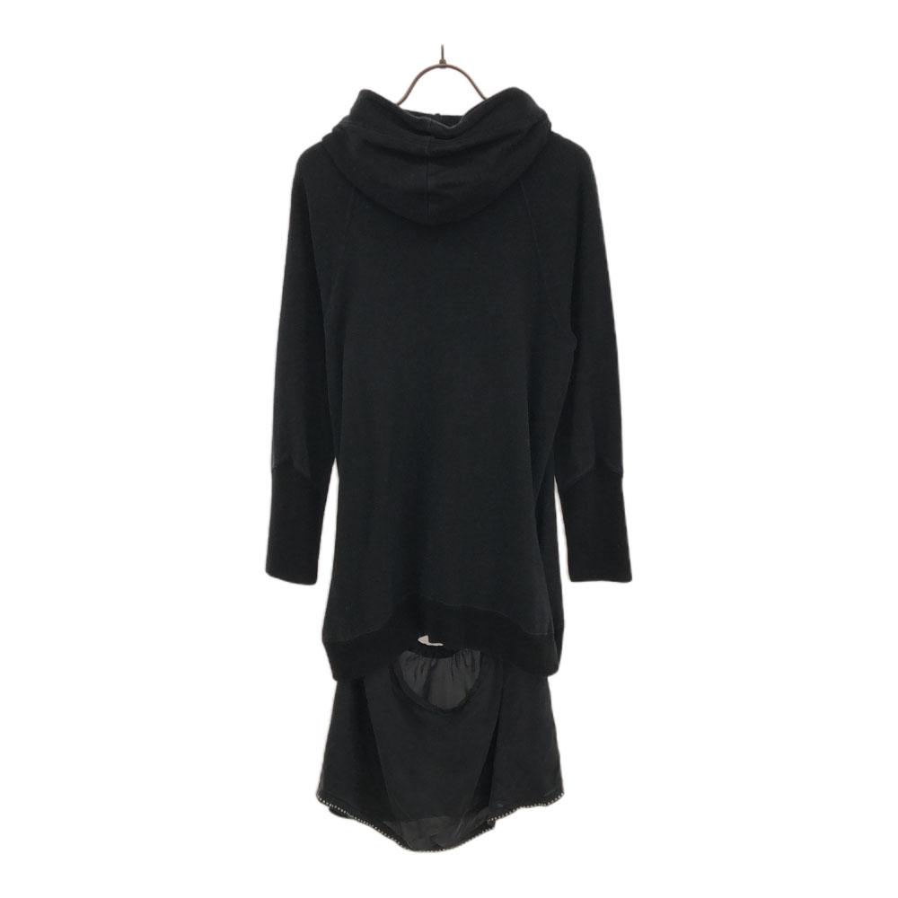 TOGA PULLA сделано в Японии Свитшот с длинным рукавом Туника 1 черный Начес сзади Женский Б/у