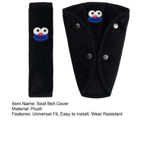 Yousheng 1/2 шт. Накладка на ремень безопасности автомобиля, защита плеча, машинная стирка, простая установка, универсальная посадка, мультяшные накладки на ремень безопасности для детей