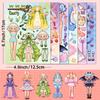 6 Pieces of Cute Princess Stickers Per Pack Puzzle Face Change Dress Sticker Personalized DIY Waterproof Stickers