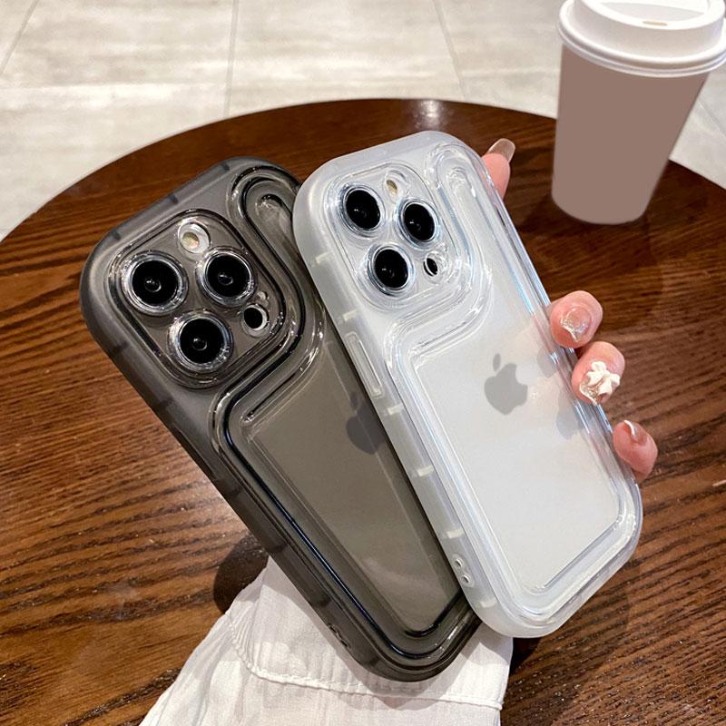Acrylic Transparent Phone Case For Iphone 14 13 12 11 Pro Max 14 Plus 14pro Camera Protection Shockproof Bumper Silicone Cover
