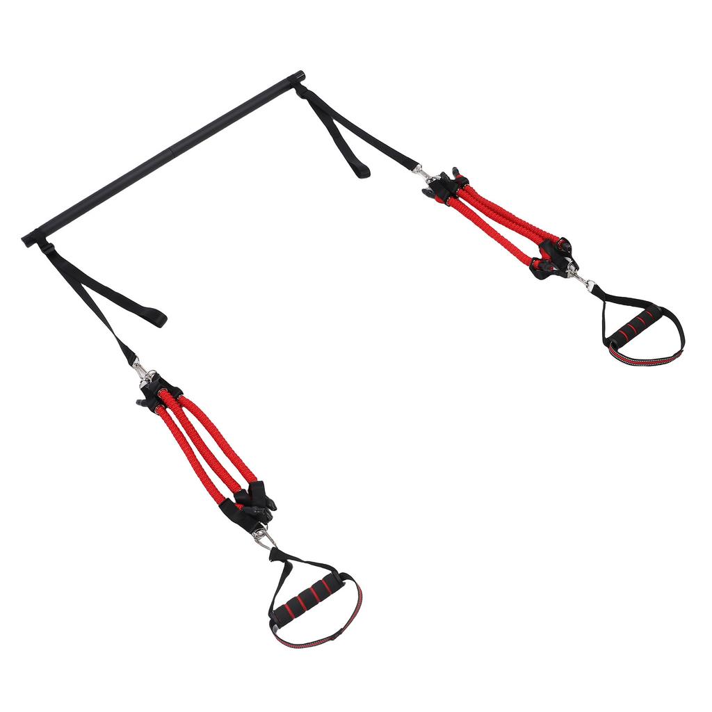 Portable Pilates Bar Kit with Bands for Men Women Multifunctional Home Gym Support Full Body Workouts