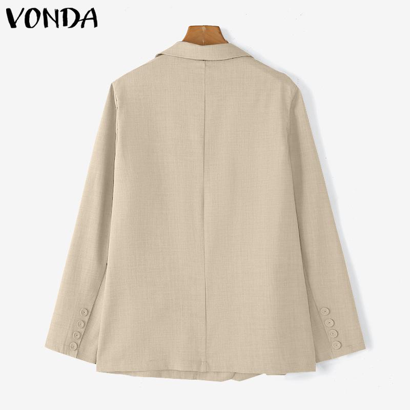 VONDA Women Oversized Long Sleeve Solid Color Bow Knot Casual Thin Tops Cardigan