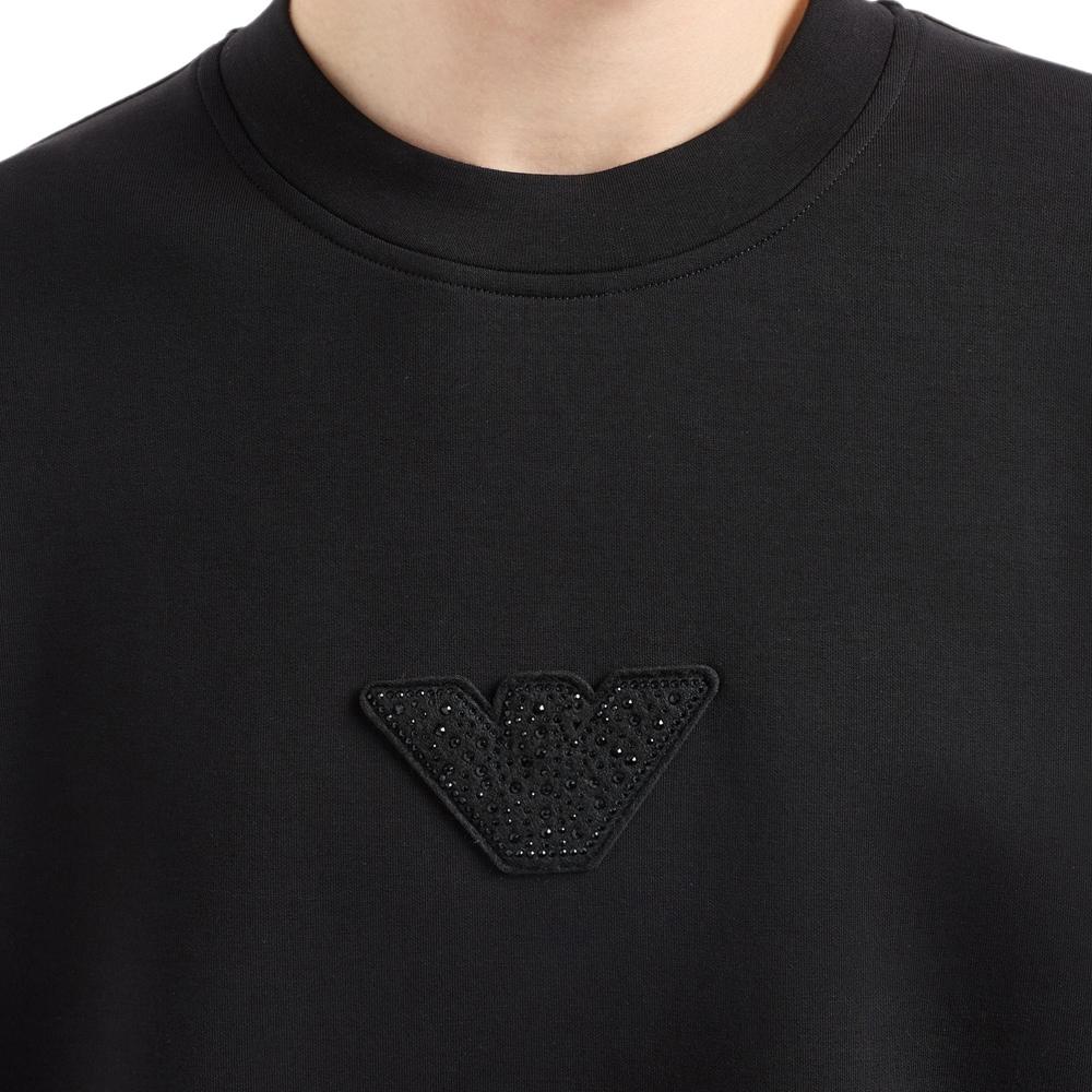 EMPORIO ARMANI Clubwear Capsule Collection FW24 Sweatshirt Men's Black EM001494-AF10013-UC001