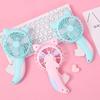Cute Cartoon Handheld Fan Mini Pocket Fan Summer Cooling Fan Manual Press Fan  Kids