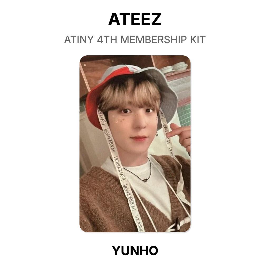 ATEEZ КИТ 4-ГО ЧЛЕНСТВА ATINY Официальная фотокарточка