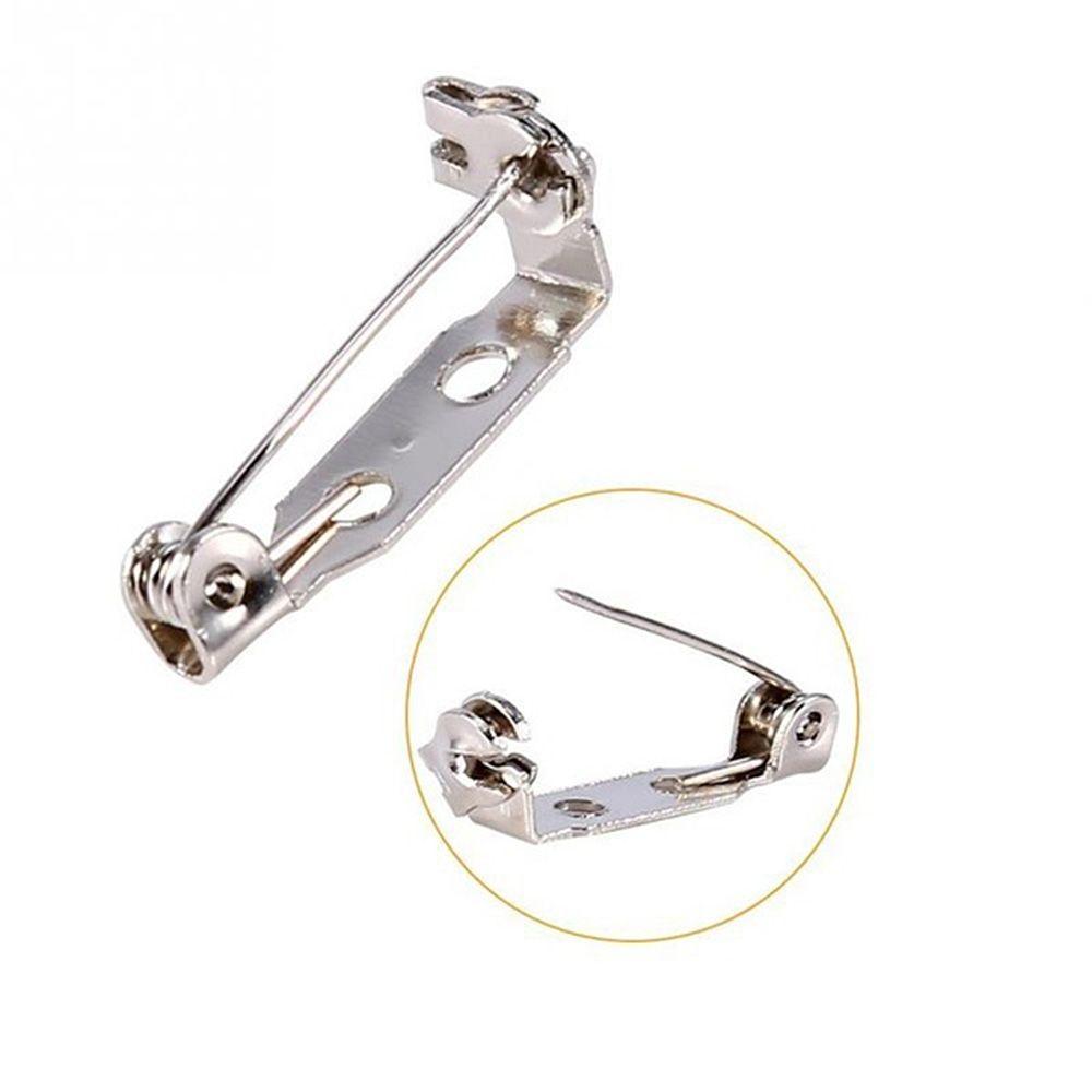 Plated Iron Back Bar Badge Holder Pins Basic Brooch Safe Lock Brooch Brooch