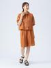 Beams Heart Mesh One Size Women's S/S Shirt, Camel,