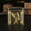 New high-end creative European jewelry box metal Egyptian pharaoh rectangular desktop jewelry storage box