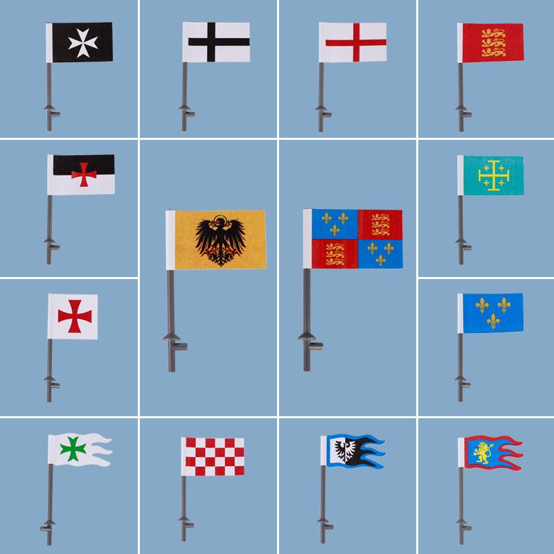 Средневековый замок, рыцарские фигурки, оружие, конструктор, военная армия, солдат, флаг, щит, плащ, легион, аксессуары, кубики, игрушка, подарок.