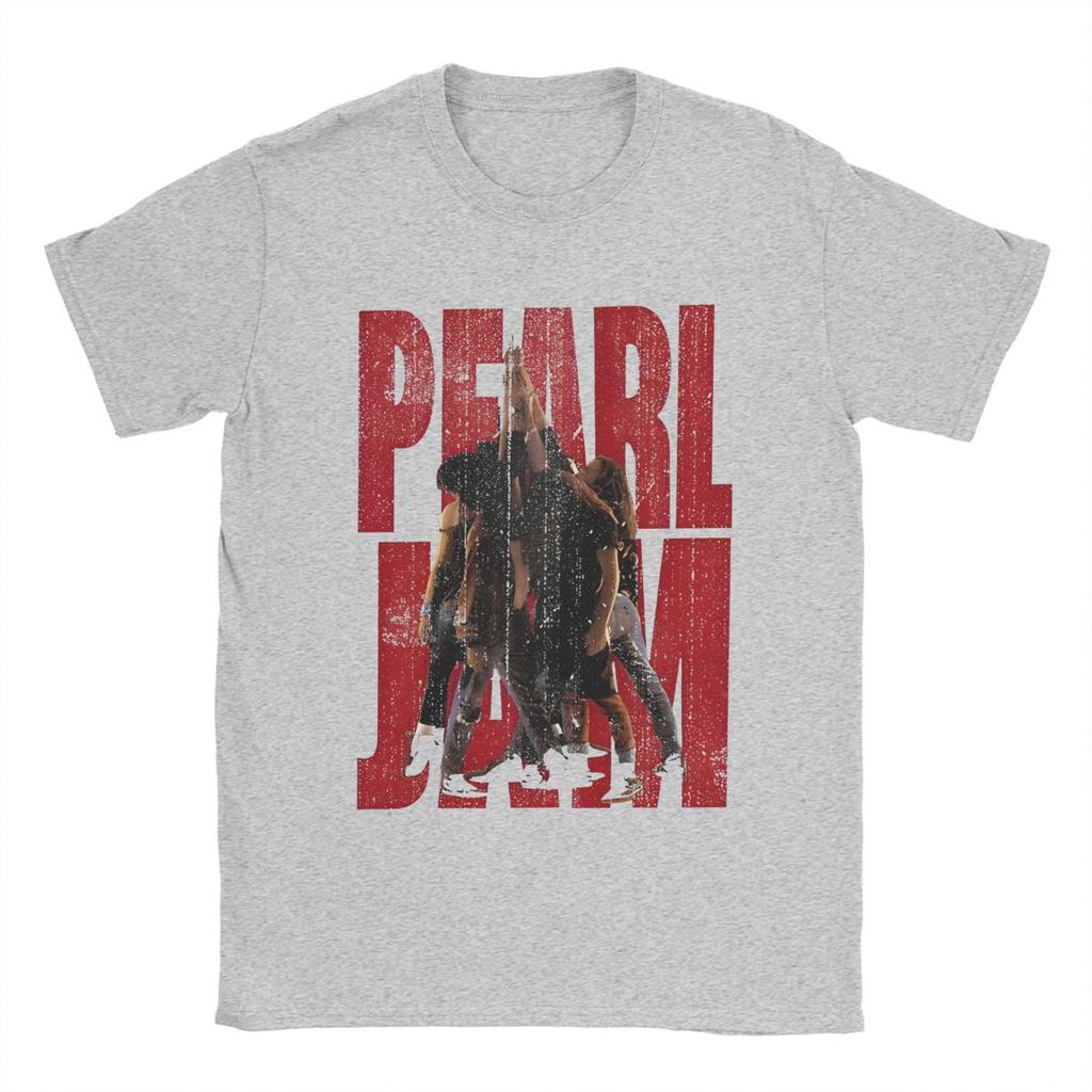 All Seasons Men Women's Best Album Tour Pearls Jam Shirt Accessories Pure Cotton T-shirt Clothes Vintage Tee Shirt