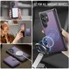 For Samsung Galaxy S23 Ultra Case JEEHOOD J09 RFID Blocking Card Holder Leather Back Phone Cover Magnetic Case