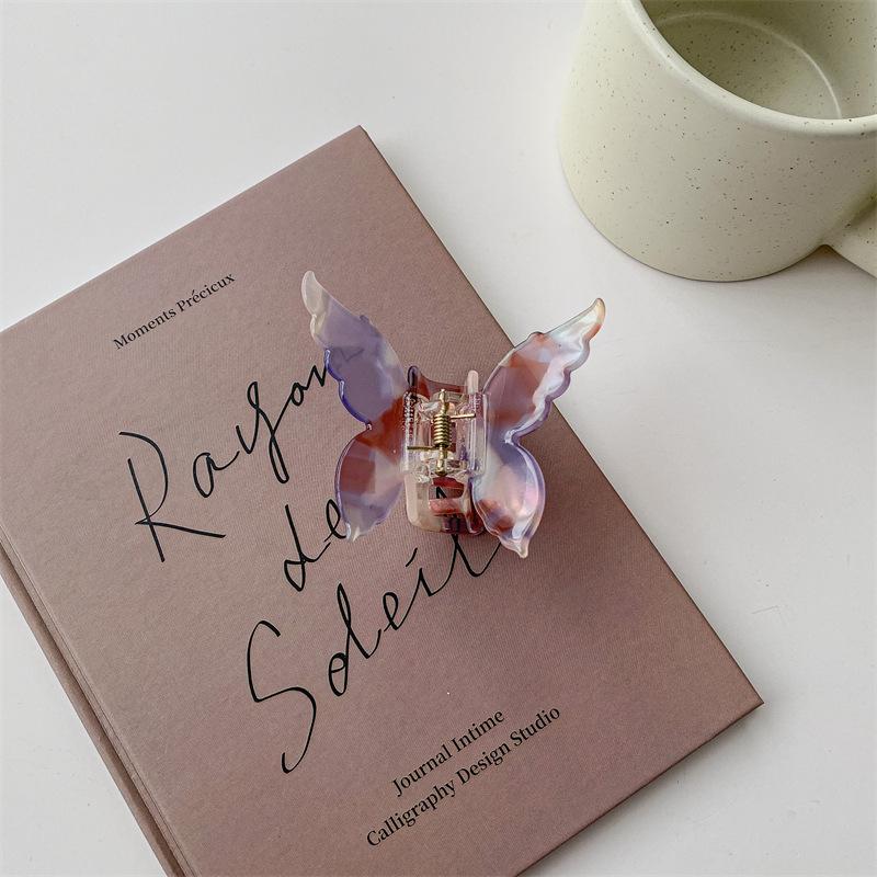 1 шт. Французская заколка-бабочка Заколка для волос русалки Заколка для волос из ацетата Ретро Аксессуары для волос на затылок Заколка.