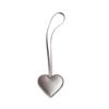 Bag Pendant Heart Shape Imitation Leather Keychain Vibrant Color Bag Decor Charm Bag Car Key Accessory