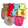 Breathable Pet Dog Vest for Small Dogs Summer Thin Dog Clothes Bear Print Puppy Clothes Chihuahua Yorkshire Clothing Pet Product
