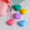 Y2K силиконовый брелок в форме сердца корейский конфетный цвет кулон в форме сердца модный красочный брелок в форме сердца автомобиль