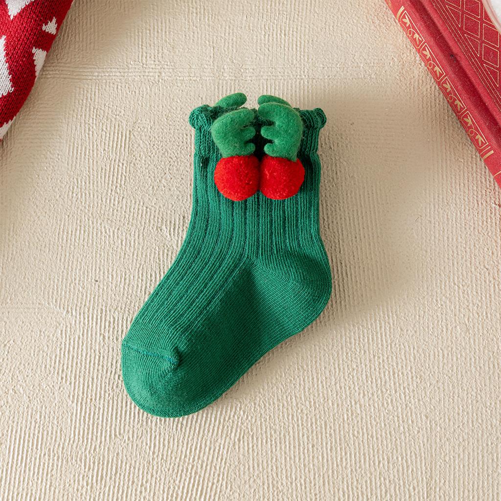 Children's Socks, Middle Socks, Baby, Middle And Small Children, Newborns, Bow, Christmas