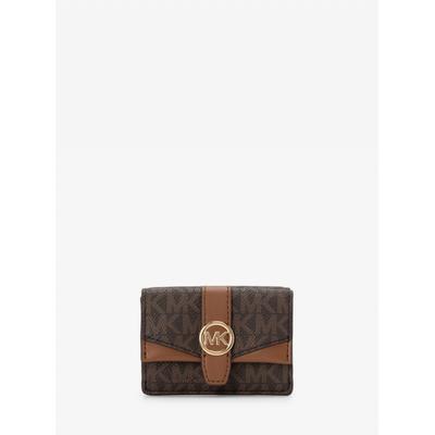 Greenwich Flap Trifold Extrasmall Mk Signature 35f5ggrd0b200 Коричневый