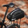 Multifunctional Bike Trunk Bag Polyester Bike Rear Seat Bag Waterproof Rear Rack Bag Shoulder Bag