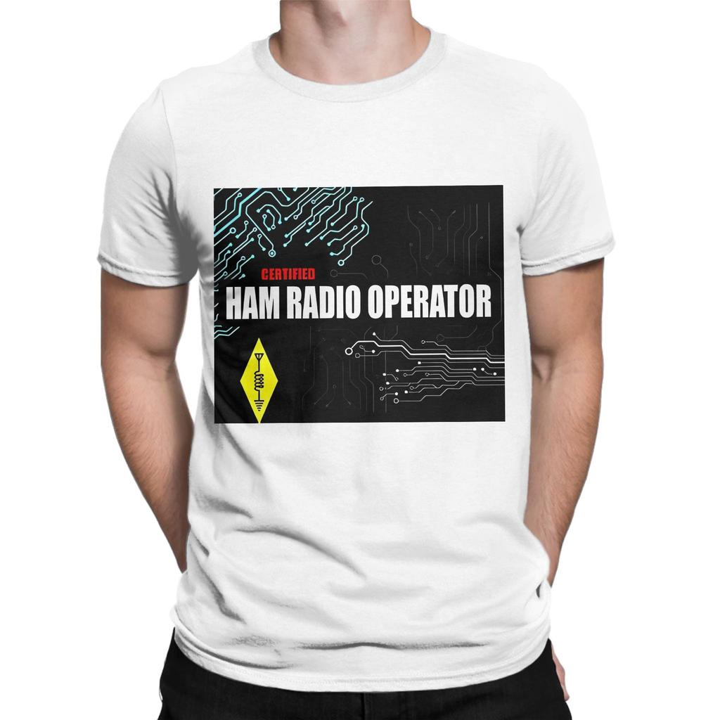 Certified Ham Radio Operator Ham Radio Electronics Funny Graphic 100 Cotton TShirt ham radio Tees Tops For Unisex