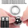 2pcs Spring Coils for Nespresso Aeroccino 3/4 / Plus Whisk, Stainless Steel Milk Frother Whisk Spiral Coils Ring Replacement Parts for Nespresso Milk