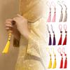 Tassel Pendents with Lanyard Washable Colorfast Comfortable Touch DIY Chinese Knot Tassel Ornaments for Home