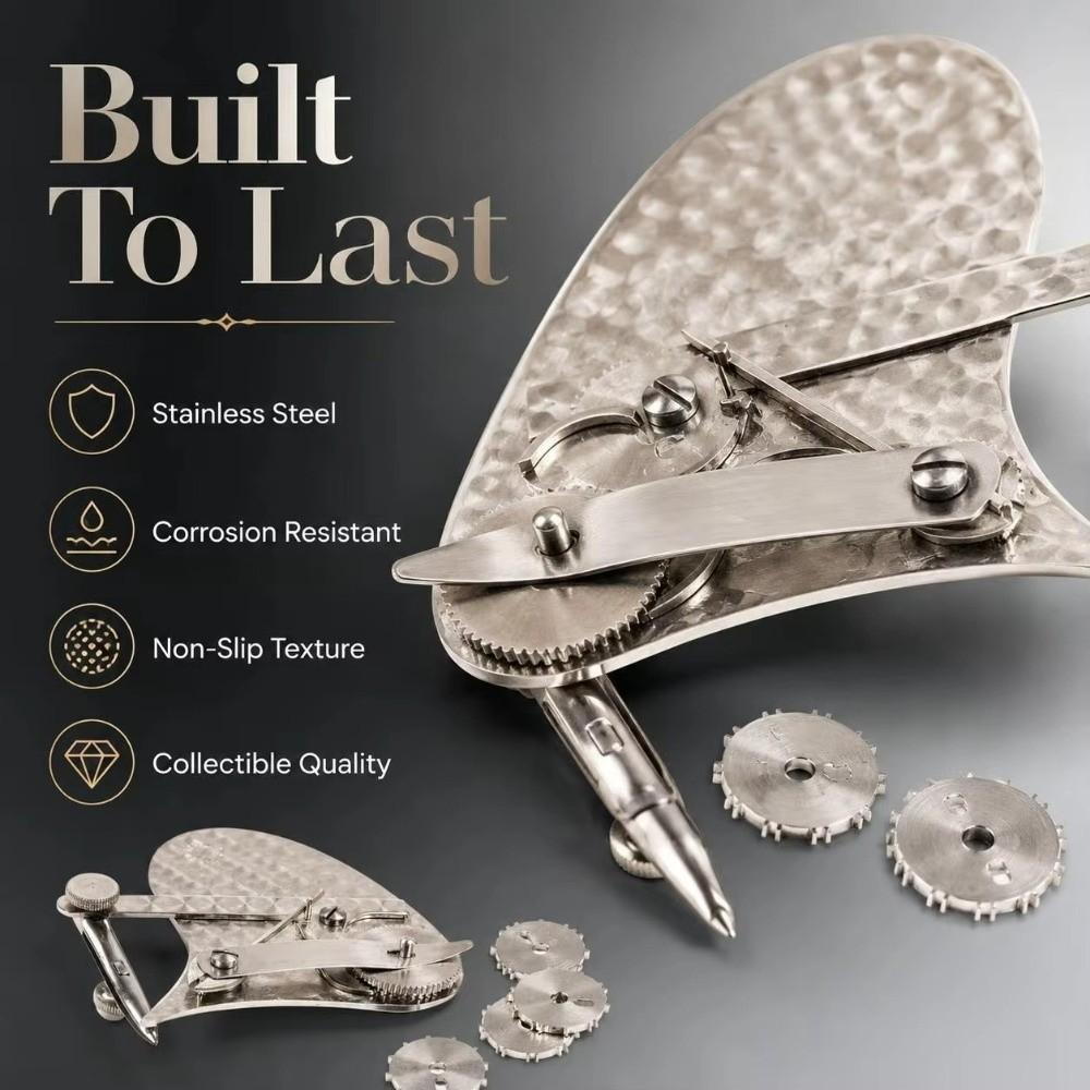 Dual Mode Dotting Pen Set Hand-hammered Texture Dashed Lines Pen Drawing Scriber for Architects
