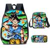New animation cartoon dragon ball backpack, primary and secondary school schoolbag, satchel, shoulder bag, pencil case three-piece set
