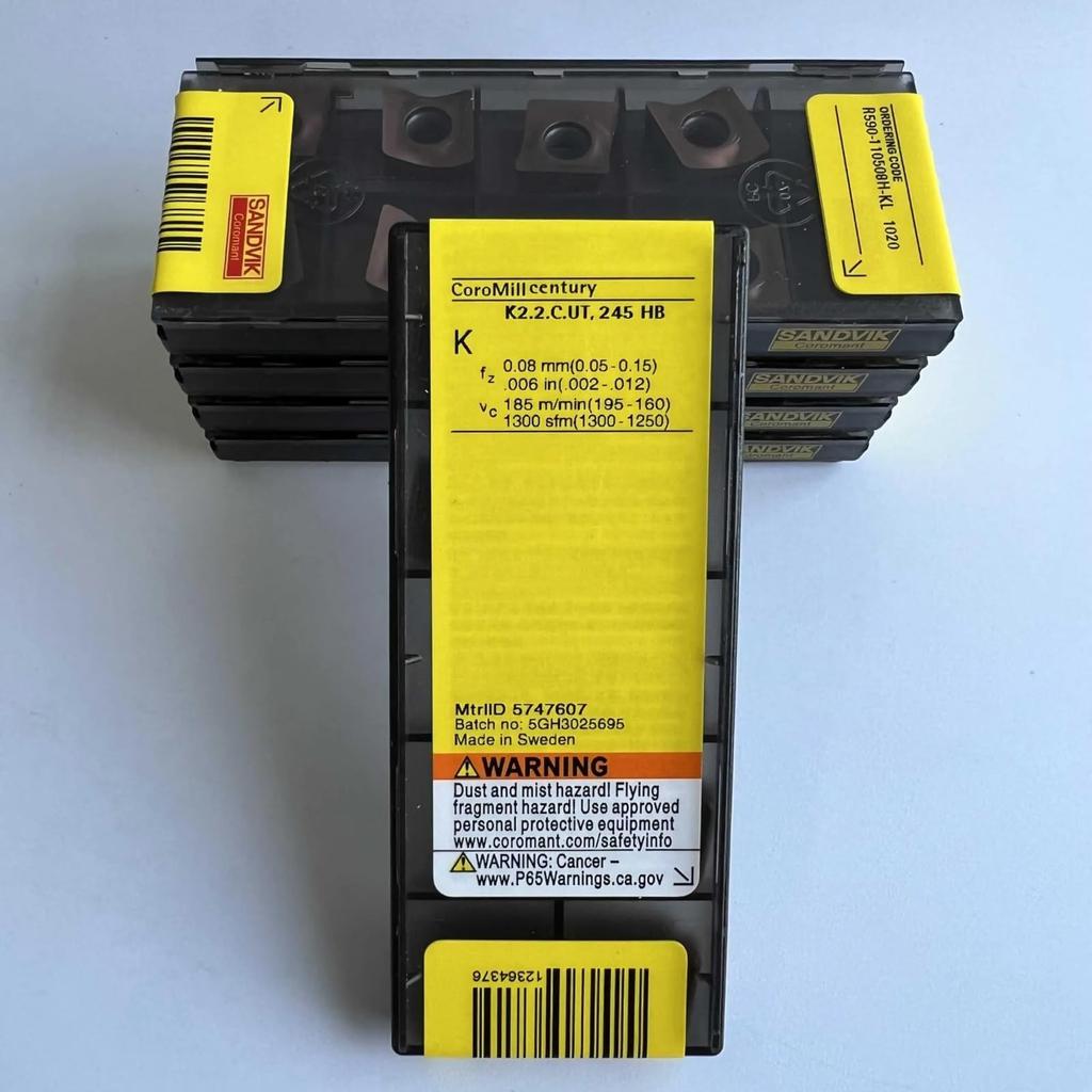 Original Sandvik / R590-110508H-KL 1020 /Carbide CNC Blade 10 PCS