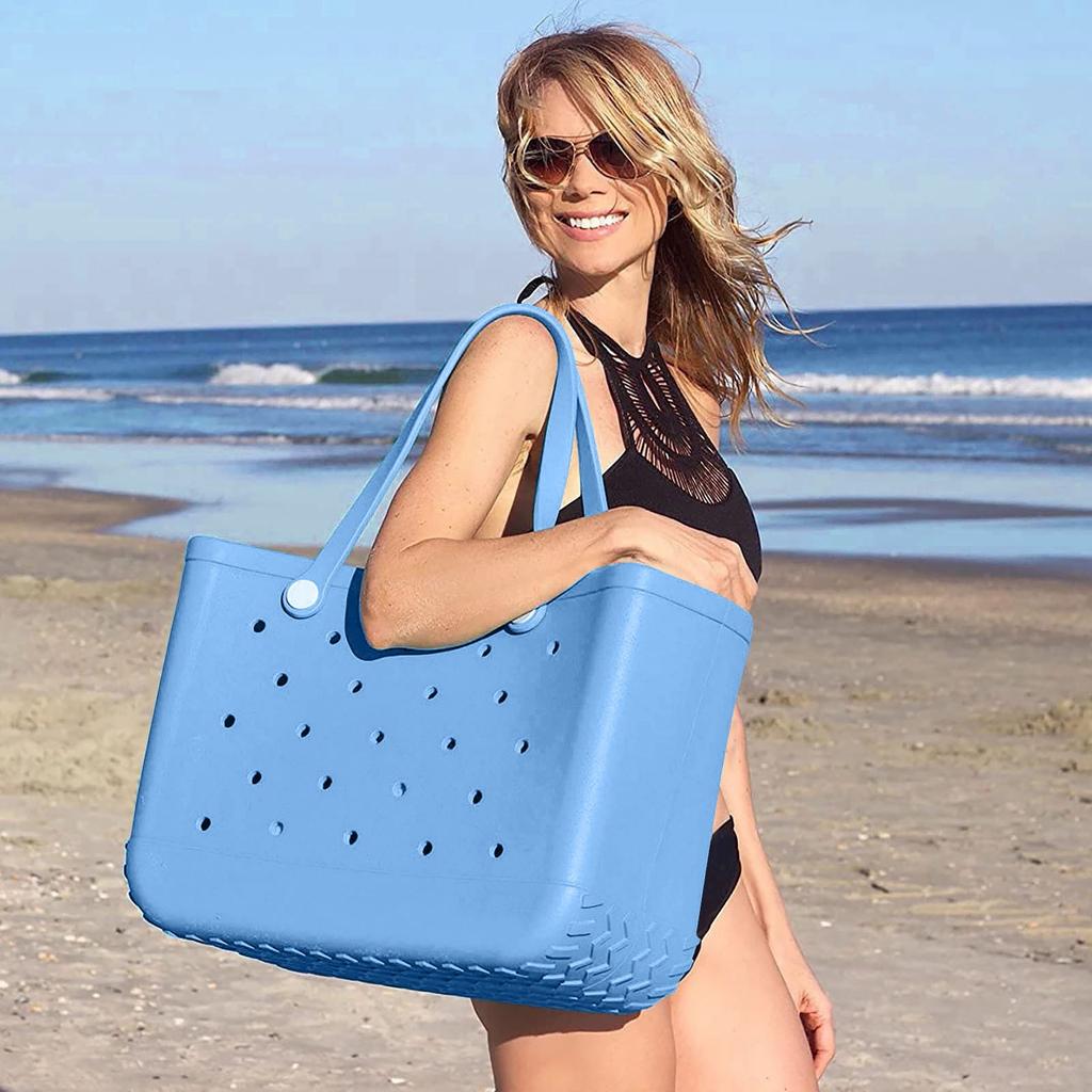 Large Size Rubber Beach Bags Sandproof Outdoor EVA Portable Travel Bags Washable Tote Bag For Beach,Sports,Market