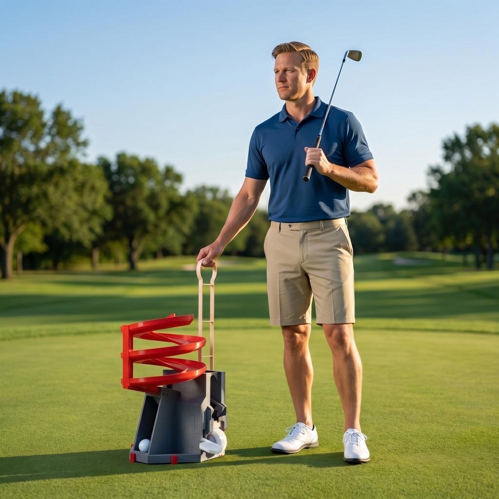 Golf Ball Pro, Golf Ball , Training BallsBetween Arms For Golfs Balls Game, Portable Large Capacity Holds Balls