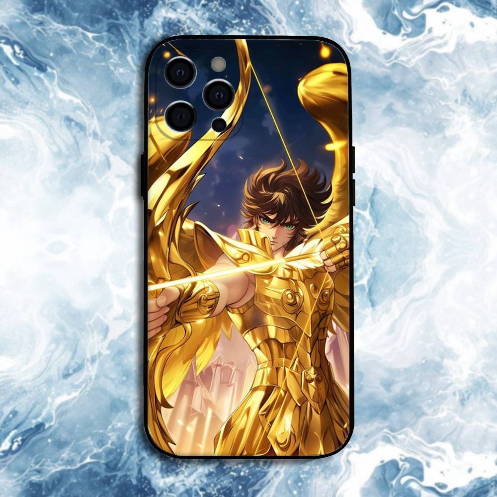 Чехол для телефона Saint Seiya Рыцари Зодиака для iPhone 17, 16, 15, 14, 13, 12, 11 Plus, Pro Max, Мягкий силиконовый черный чехол