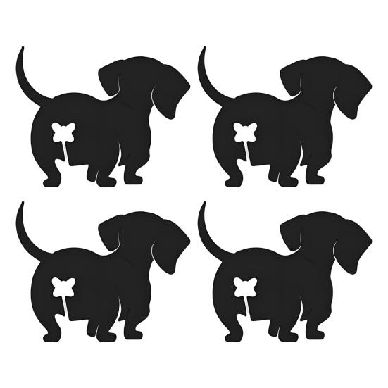 4 шт. Зажим для хлеба в виде кошачьей попы, многоразовые зажимы для пакетов с кошачьим и собачьим кормом, 3D-печать, забавные завязки для хлеба в форме кошачьей и собачьей попы, подарки для любителей кошек