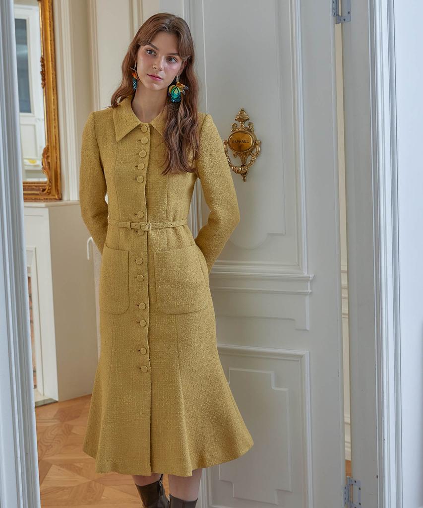 Julie And Kara 22Fw Calla56 Edo Victoria Ops Mustard