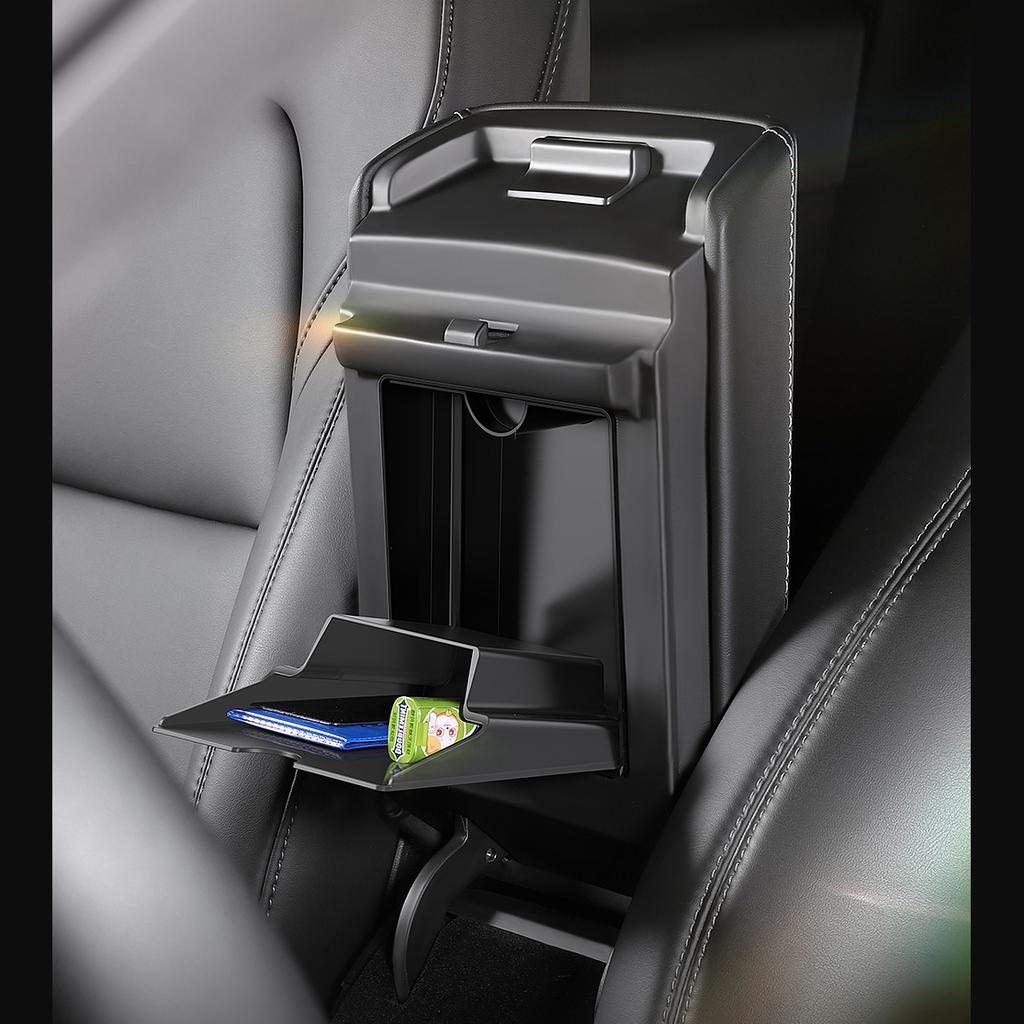 Для Tesla Model 3 Model Y 2022 2023 Центральная консоль подлокотник Магнитный скрытый ящик для хранения Органайзер Коробка автомобильные аксессуары