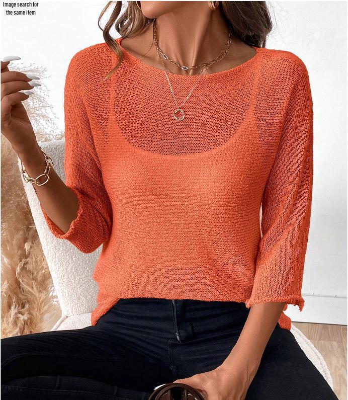 Knitted One-Shoulder Cover-Up Jacket for Women - Spring/Summer Collection