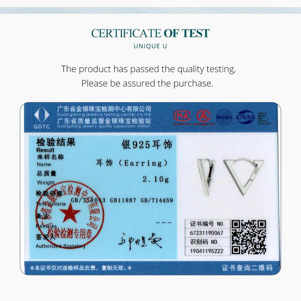 Bisaer Маленькие треугольные серьги из стерлингового серебра 925 пробы для женщин, геометрические серьги-кольца, гипоаллергенные серьги для женщин и девочек