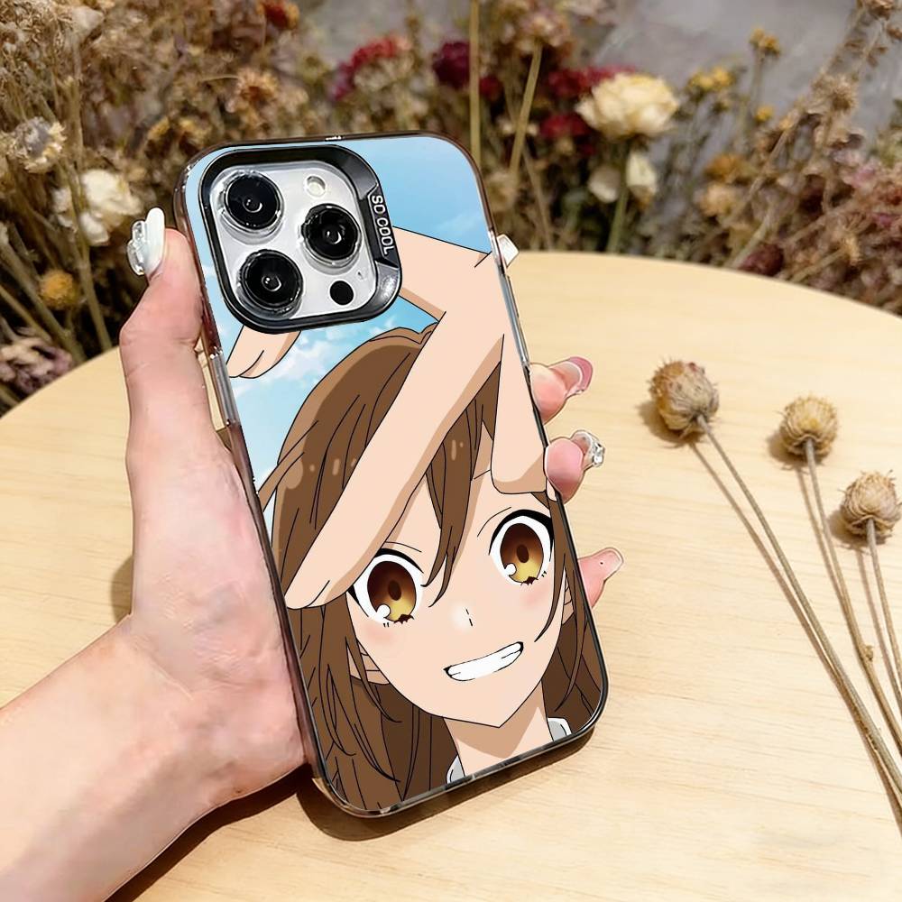Чехол для телефона Horimiya Для iPhone 17,16,15,14,13,12,11 Plus,Pro Max,XS,Красочный Серебристый Чехол для телефона Funda Cover