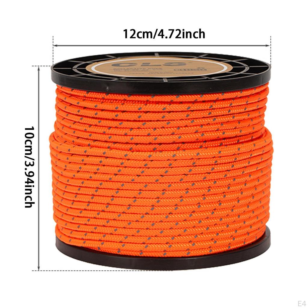 4 мм светоотражающий паракордовый трос для палатки, парашютный шнур для кемпинга - 55 ярдов