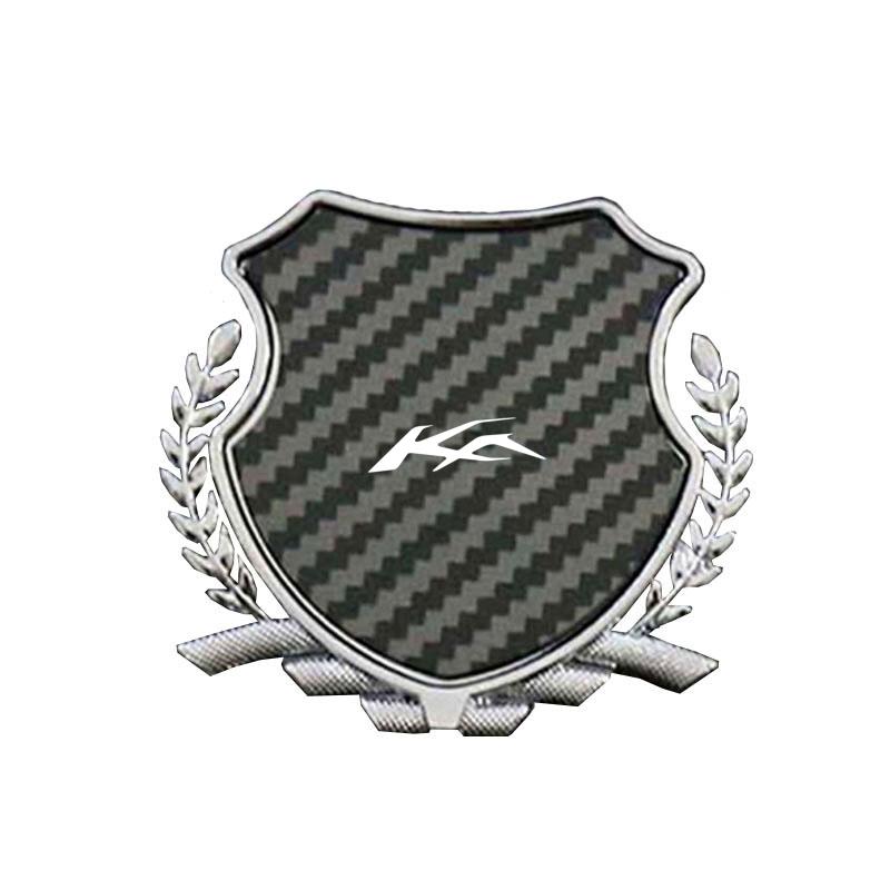 Zinc Alloy Metal Car Fender Emblem Side Window Badge Styling Decal For Ford KA Logo Exterior Modification Decor Accessories