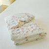 Одеяло с рисунком в виде садовых цветов, летнее, с кондиционером, тонкое, с милым кроликом, мягкое, стеганое одеяло для детей, мальчиков и девочек