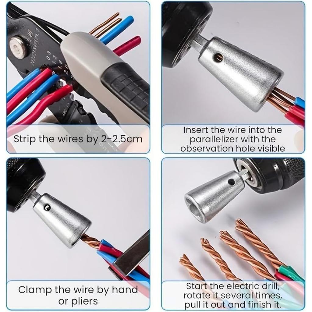 Инструмент для скручивания проводов Инструмент для скручивания проводов Инструмент для скручивания проводов Инструмент для скручивания проводов Инструмент для зачистки и скручивания проводов для дрели