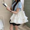 Милые Эстетичные Женские Сумки Фея Однотонные Рюши Плиссированная Сумка Под Мышку Мода Элегантные Сумки Через Плечо На Все Случаи Жизни Сумки-Тоуты CLE