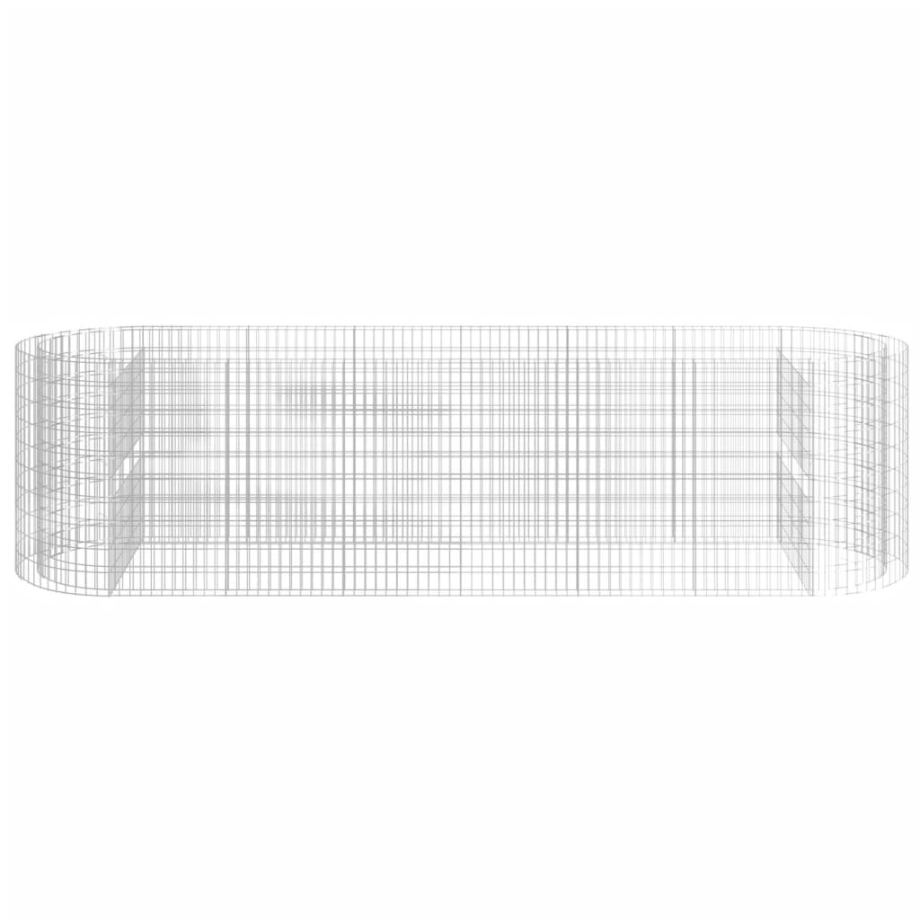 vidaXL Gabionen-Hochbeet Verzinktes Eisen 400x100x100 cm