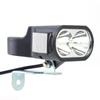 36/48/60V Electric Bicycle Light with Horn E-Bike LED Headlight Electric Scooter Front Light Waterproof High Power Headlight