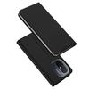 Dux Ducis Skin Pro Wallet Flip Case for Xiaomi Redmi 11A / Poco C55 / Redmi 12C - Black Phone Cover with Card Holder and Stand