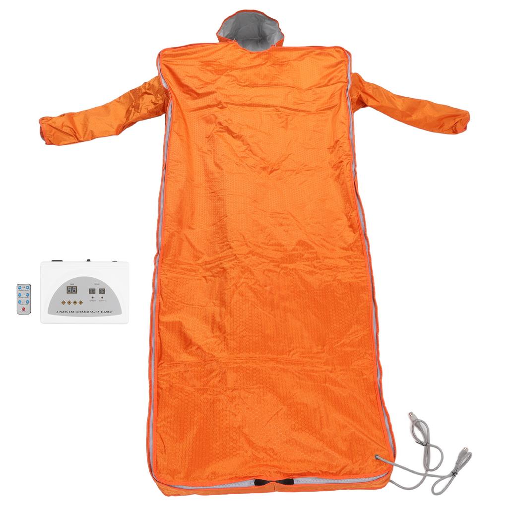 Одеяло для сауны с инфракрасным излучением, повышенное осушение, домашнее одеяло для сауны с детоксикацией и рукавами-шапочками